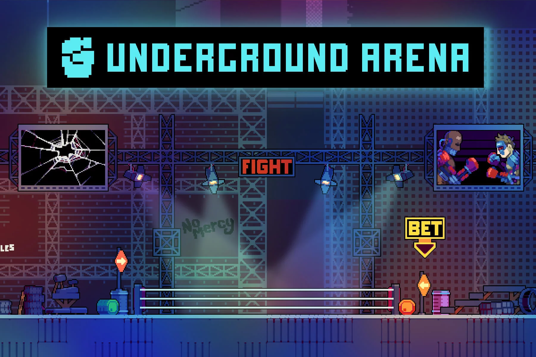 Underground Fighting Arena Pixel Asset Pack