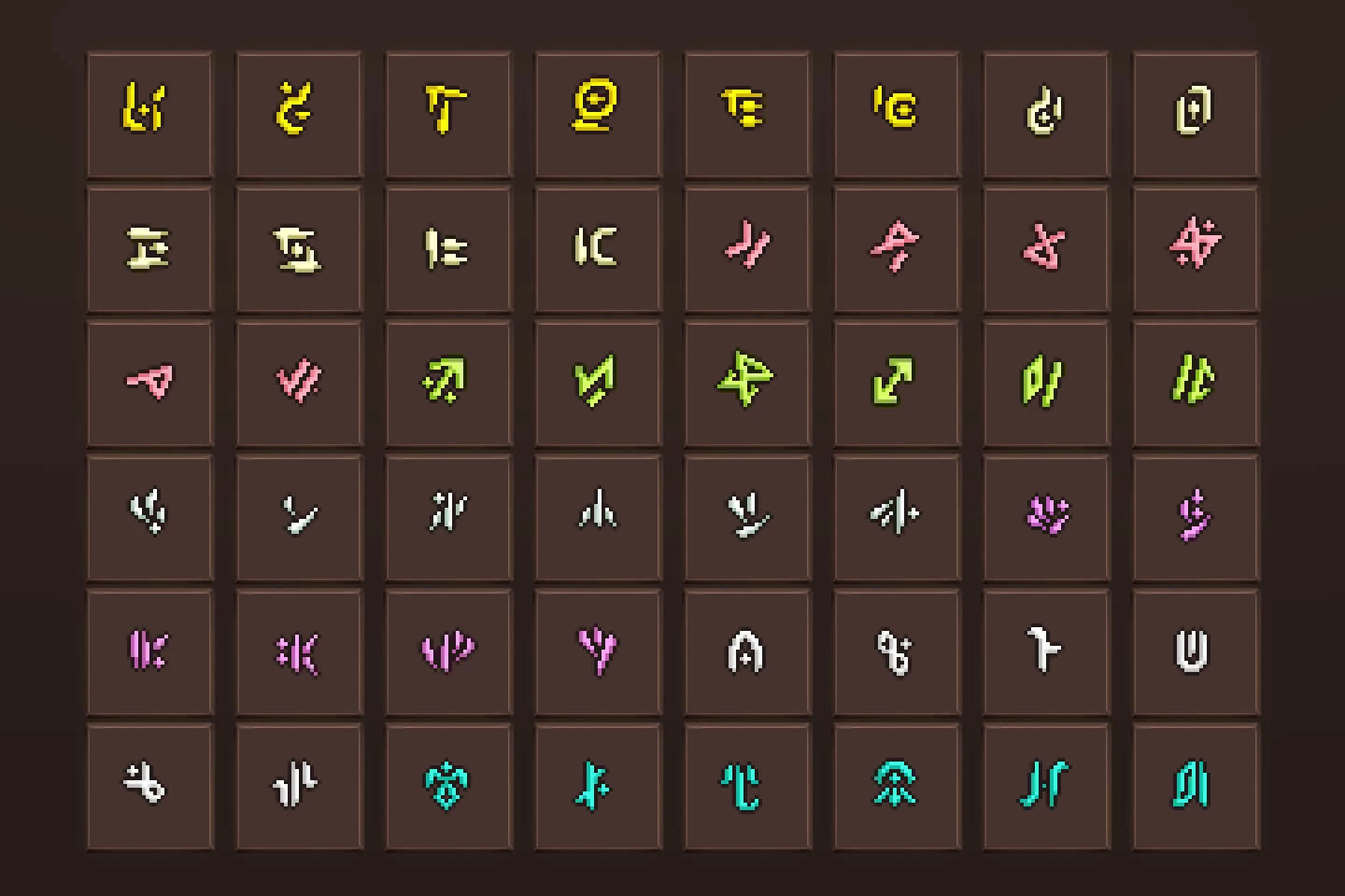 Magic Runes Pixel Art Icon Pack