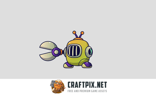 Robots V2 Enemy Sprite Set