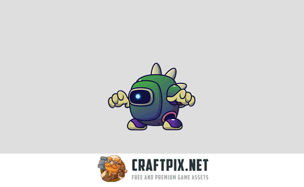 Robots V2 Enemy Sprite Set