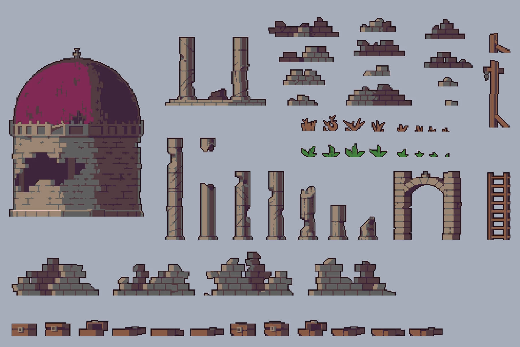 Sunken City Tileset Pixel Art