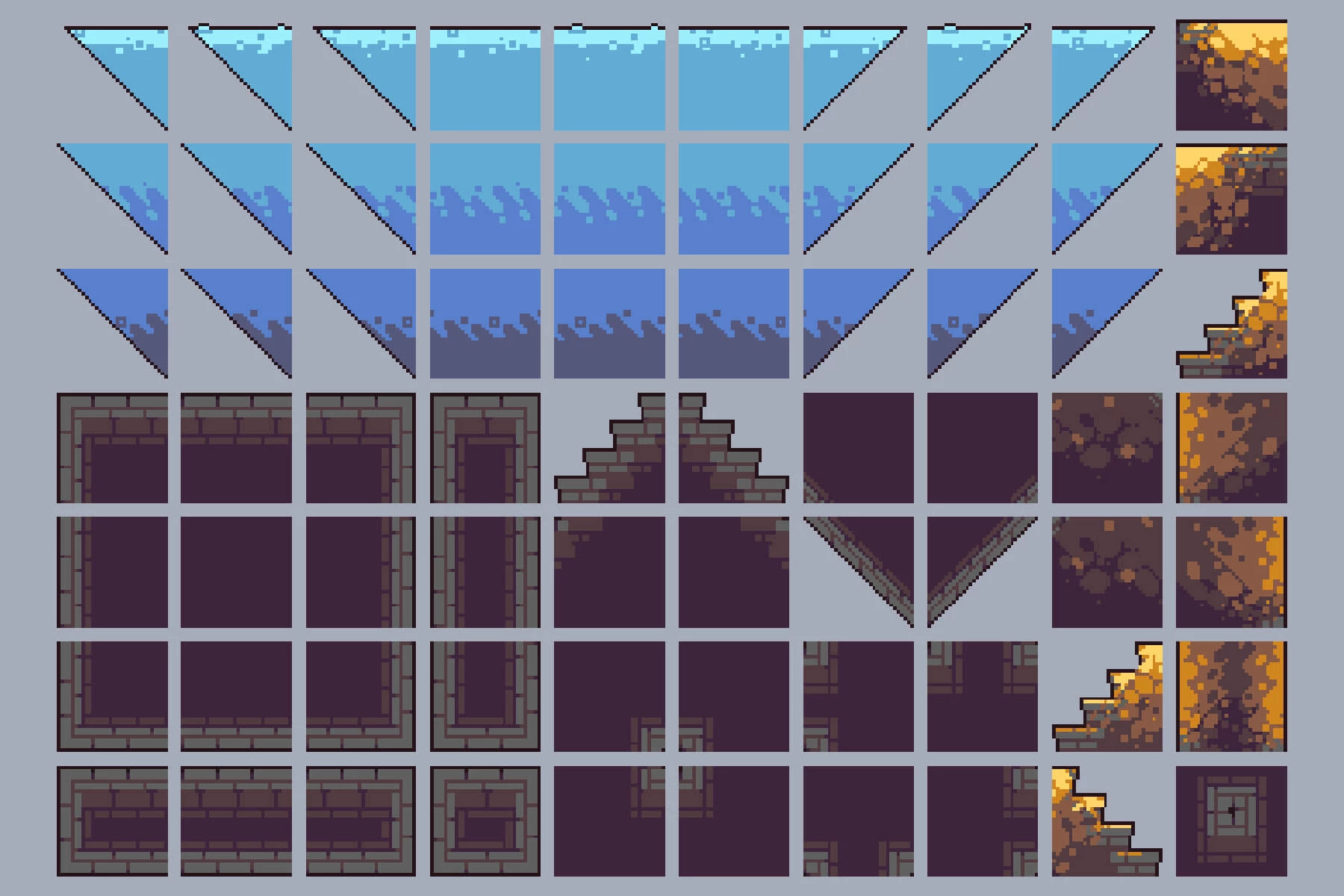 Sunken City Tileset Pixel Art