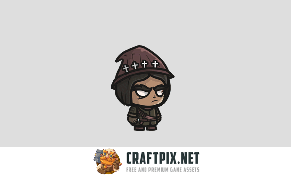 Chibi Vampire Hunter Character Sprites