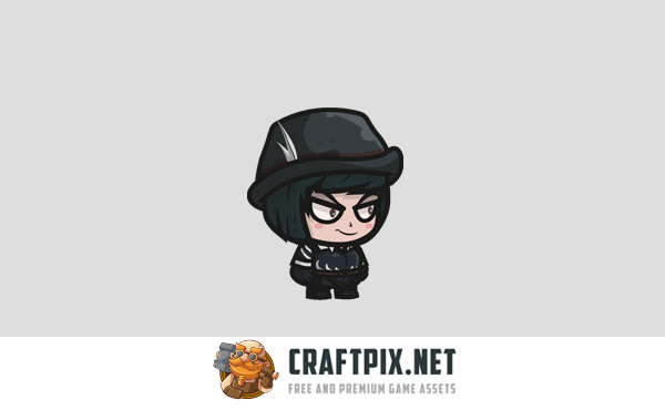 Chibi Vampire Hunter Character Sprites