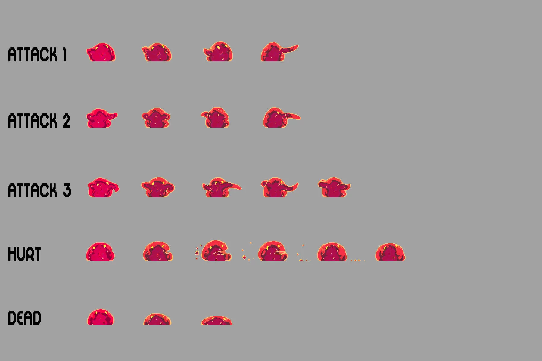 Slime Sprite Sheets Pixel Art