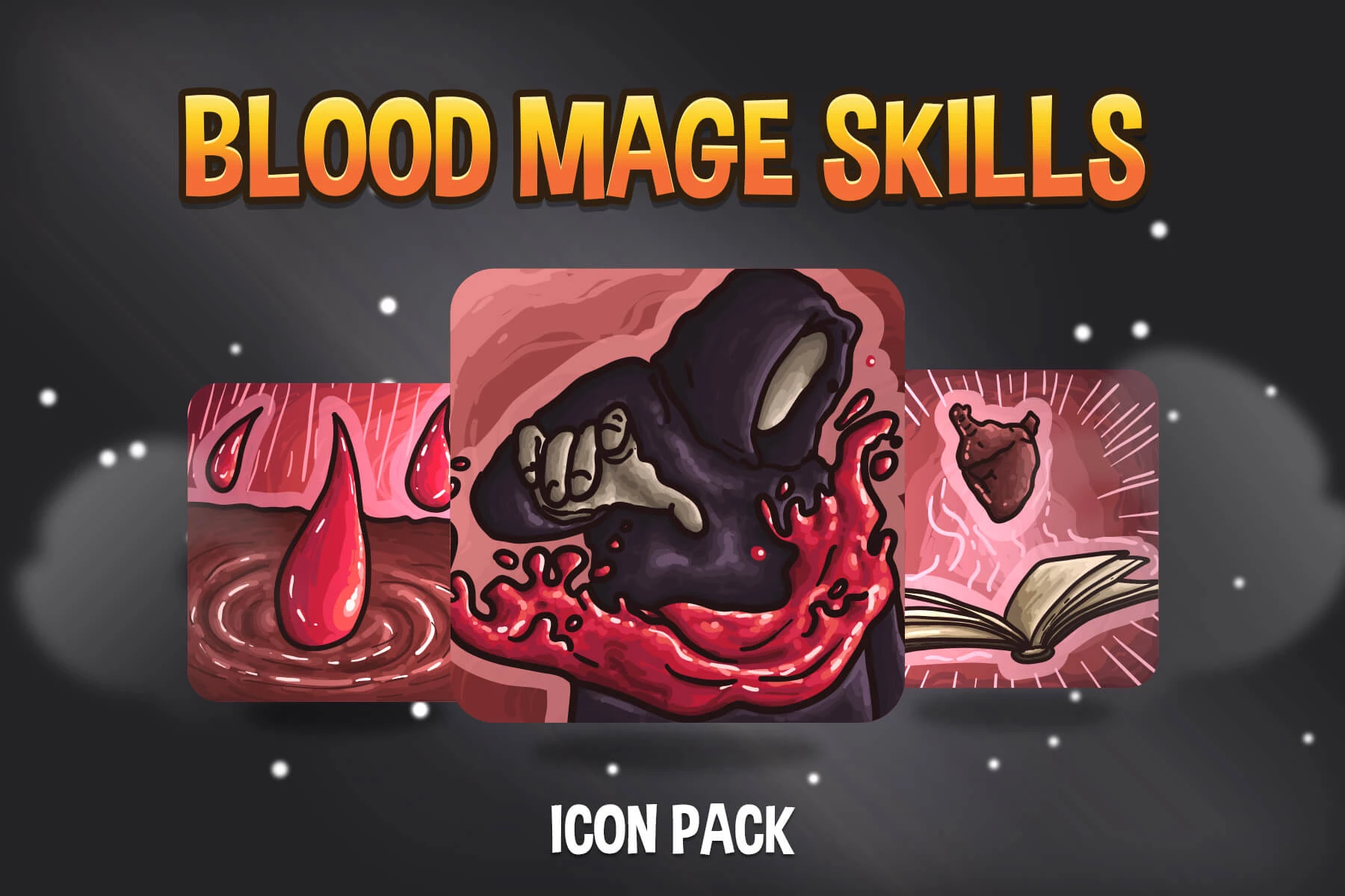Blood Mage Skills Icon Pack