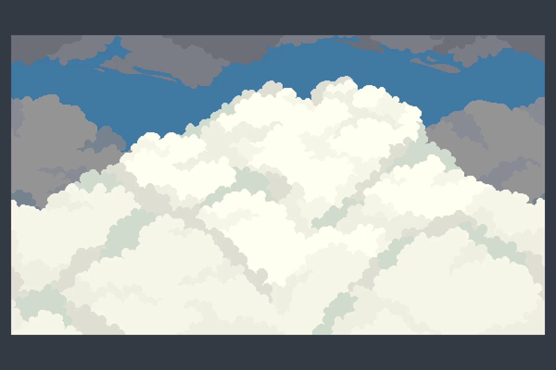 Sky with Clouds Pixel Seamless Backgrounds