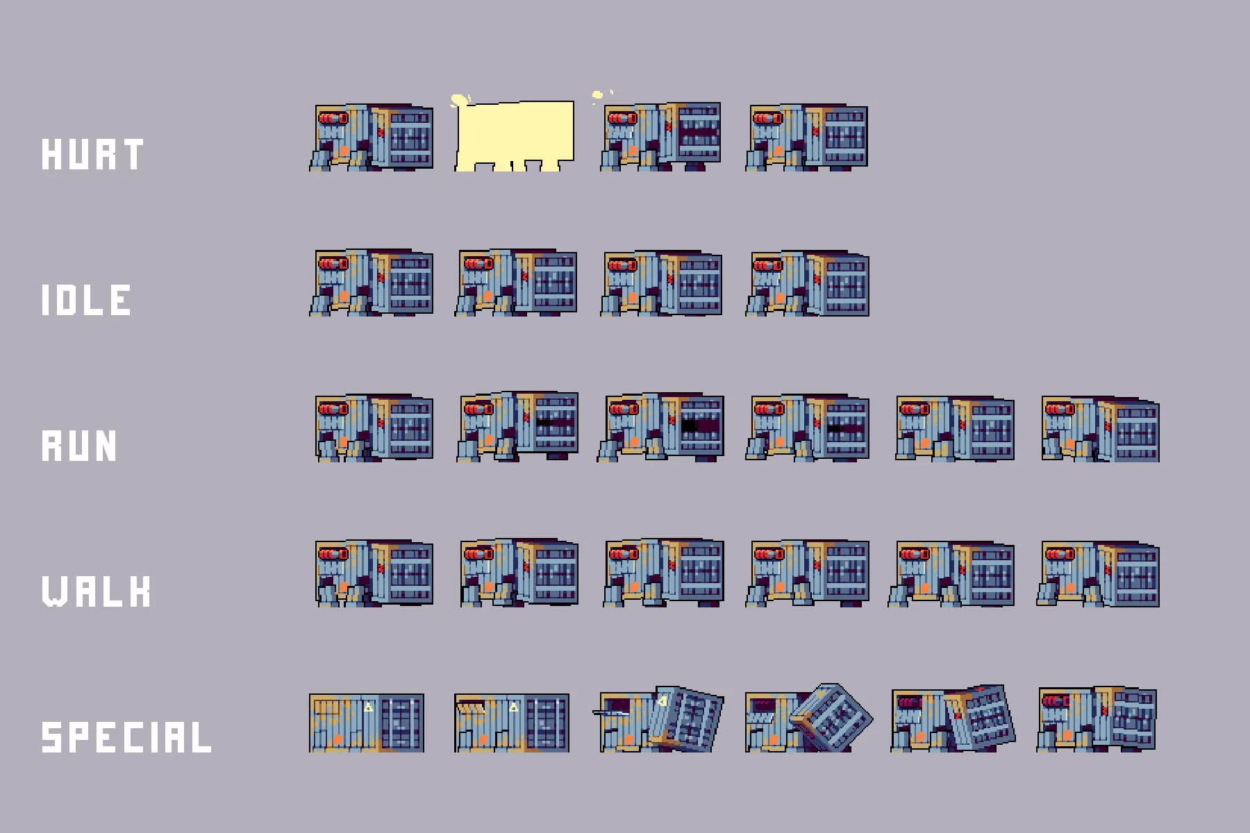 Sea Port Bosses Pixel Sprite Pack for Cyberpunk Game