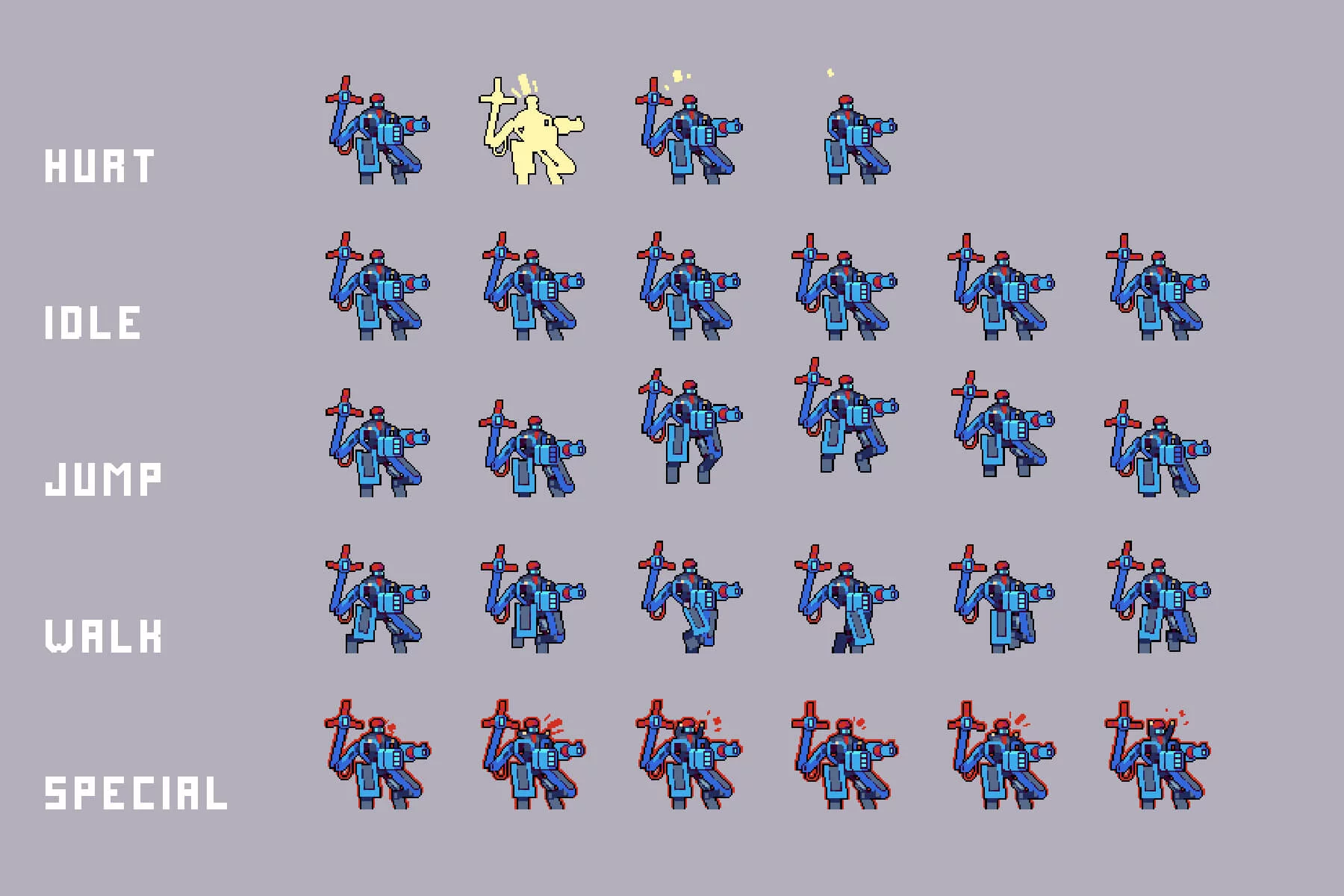 Sea Port Bosses Pixel Sprite Pack for Cyberpunk Game