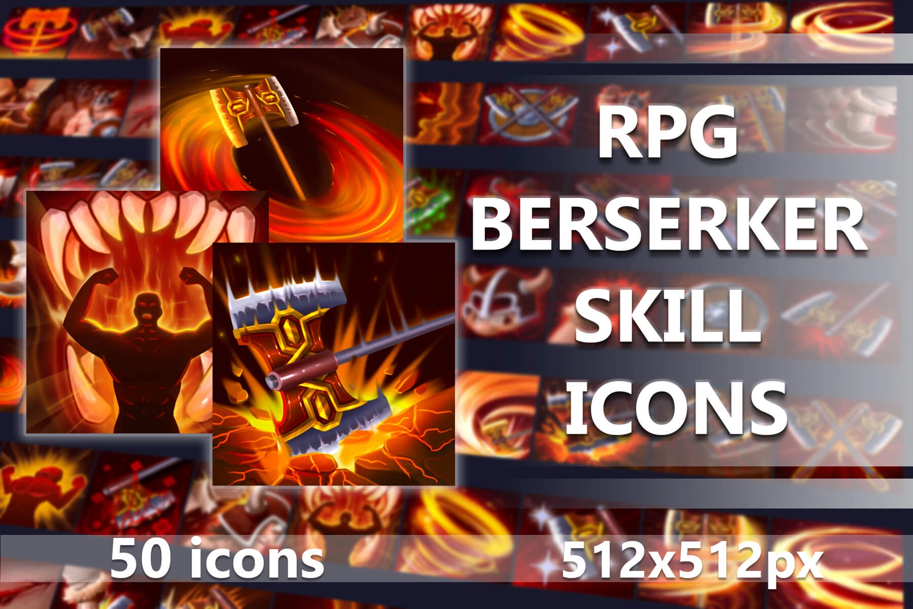 RPG Berserker Skill Icons