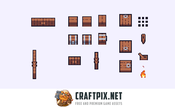 Top-Down Roguelike Game Kit Pixel Art
