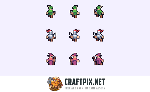 Top-Down Roguelike Game Kit Pixel Art