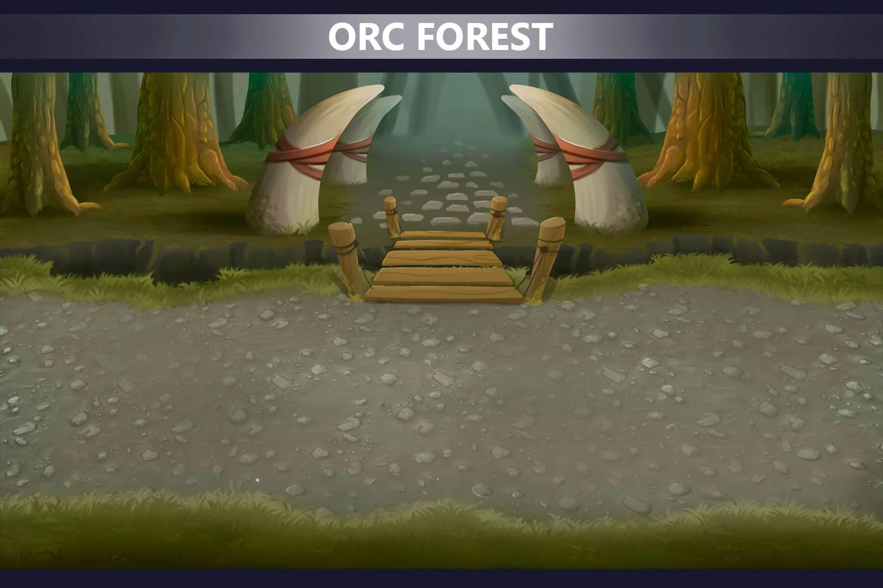 Orc Lands Horizontal Battle Backgrounds