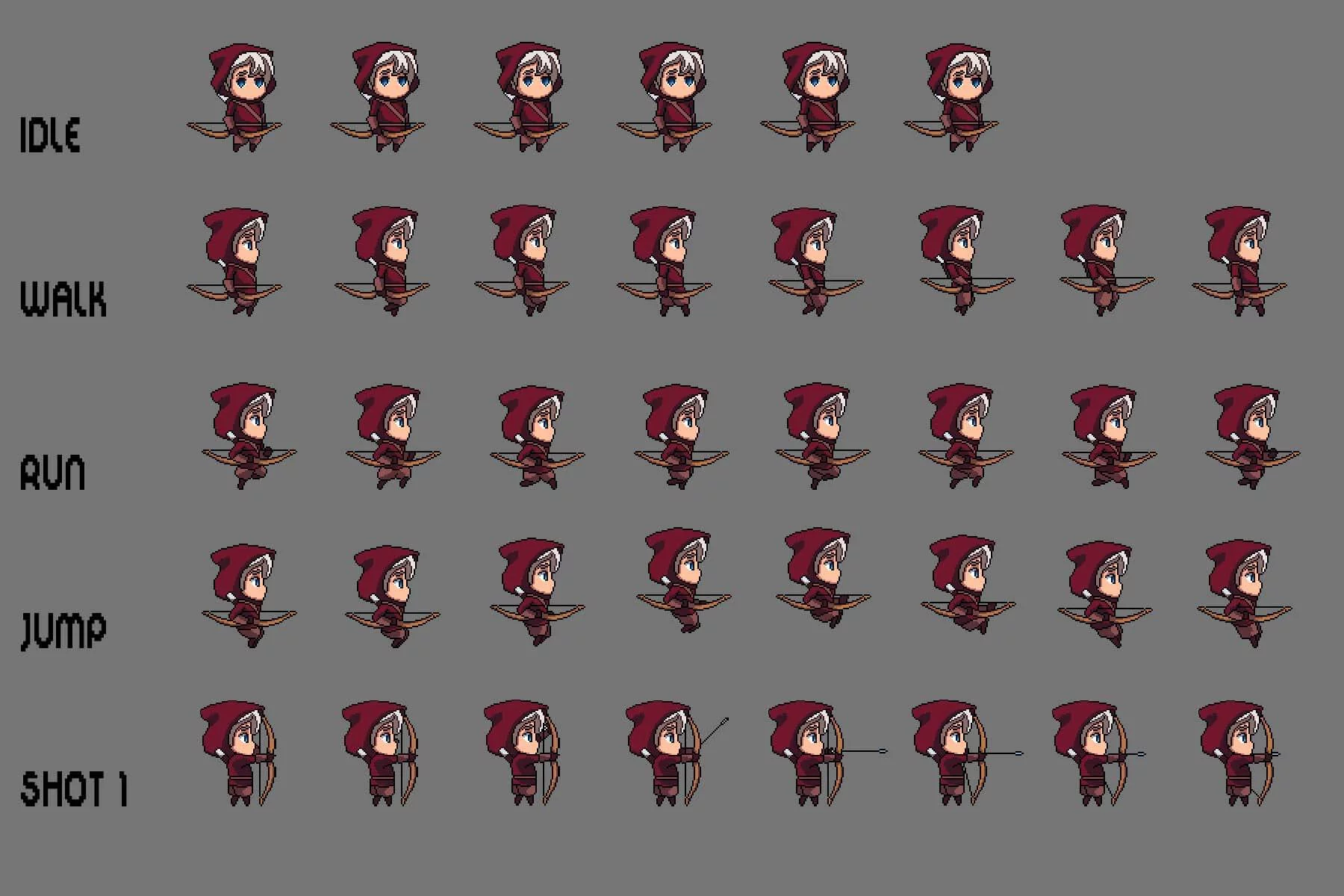 Fantasy Chibi Male Sprites Pixel Art