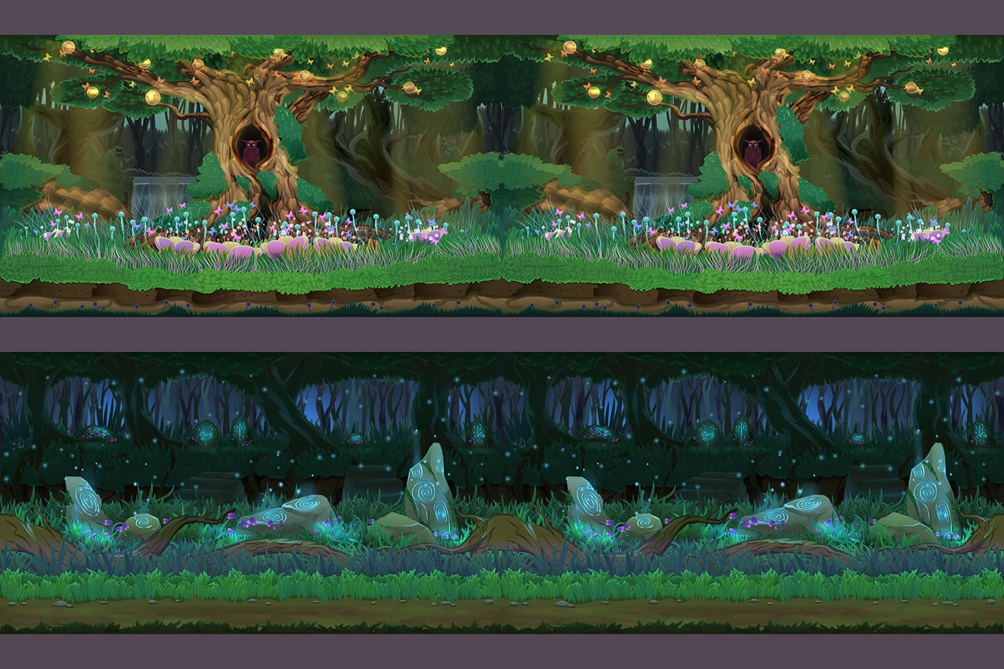 Mystery Forest Game Backgrounds