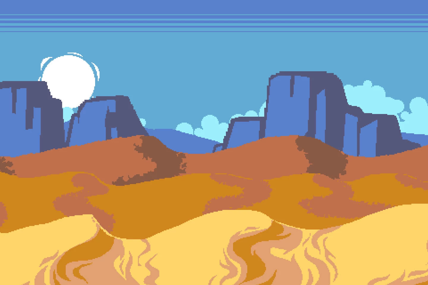 Desert 2D Tileset Pixel Art