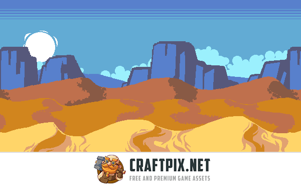 Desert 2D Tileset Pixel Art