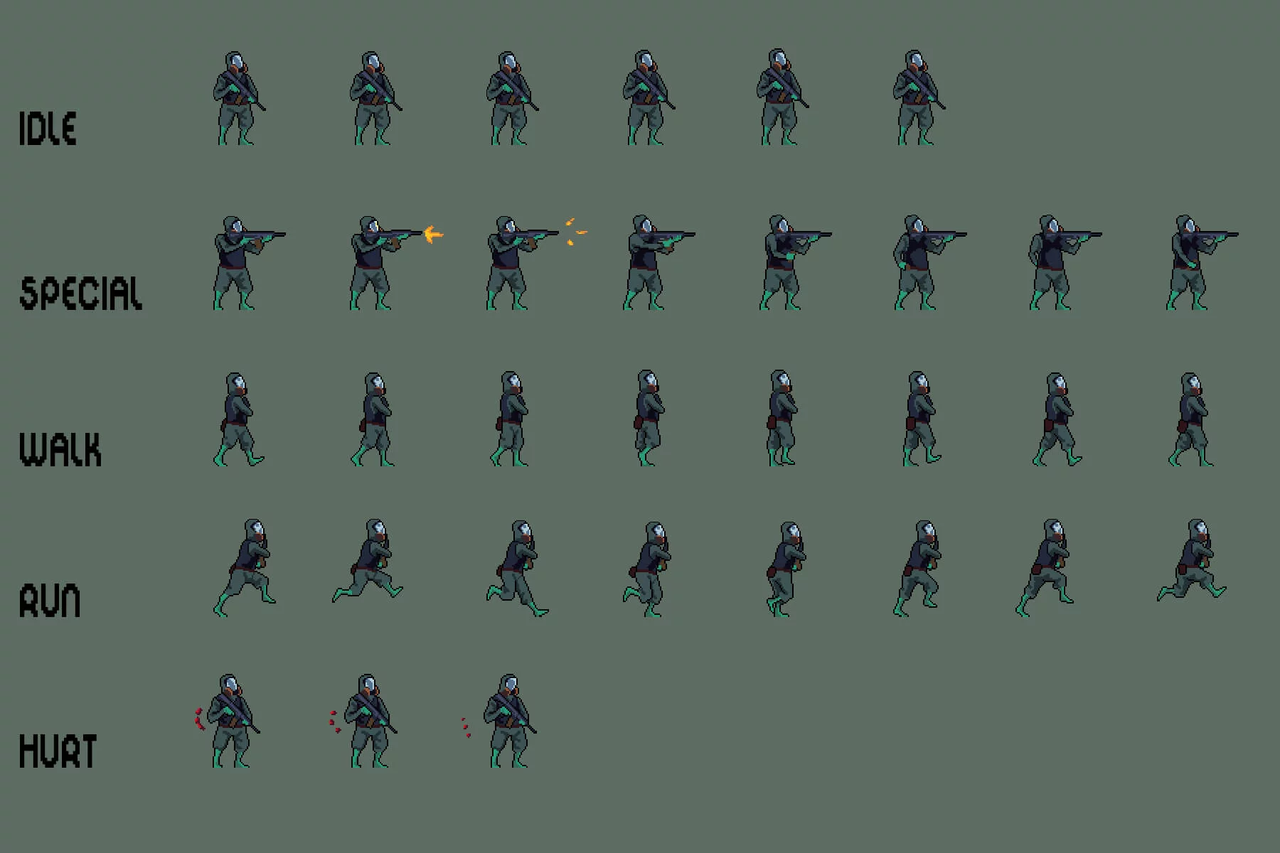 The Scientists Pixel Art Character Sprite Sheet Pack
