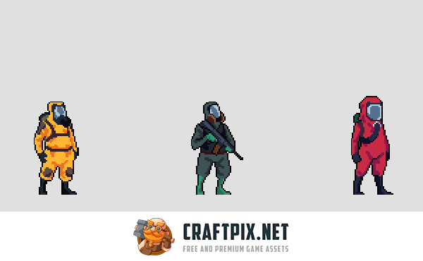 The Scientists Pixel Art Character Sprite Sheet Pack