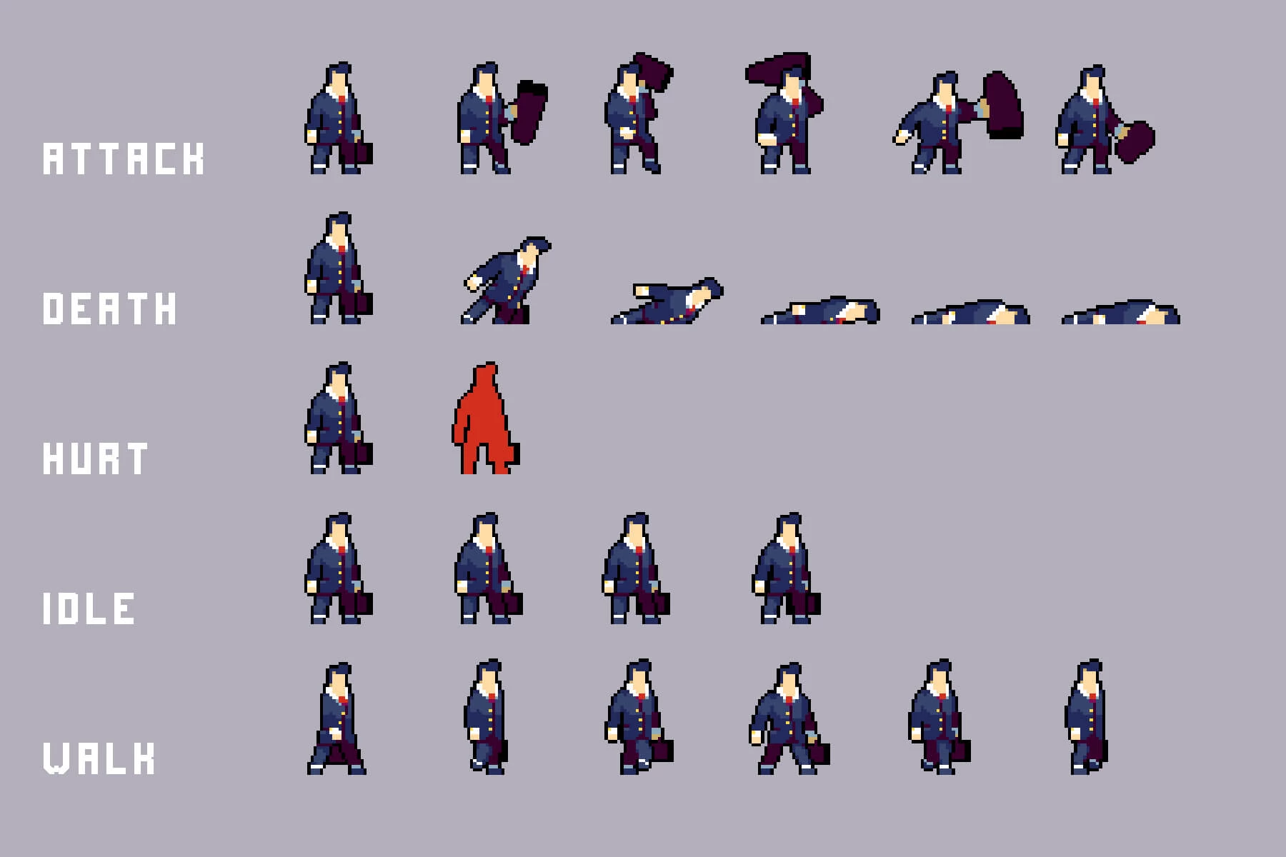 Business Enemies Pixel Art