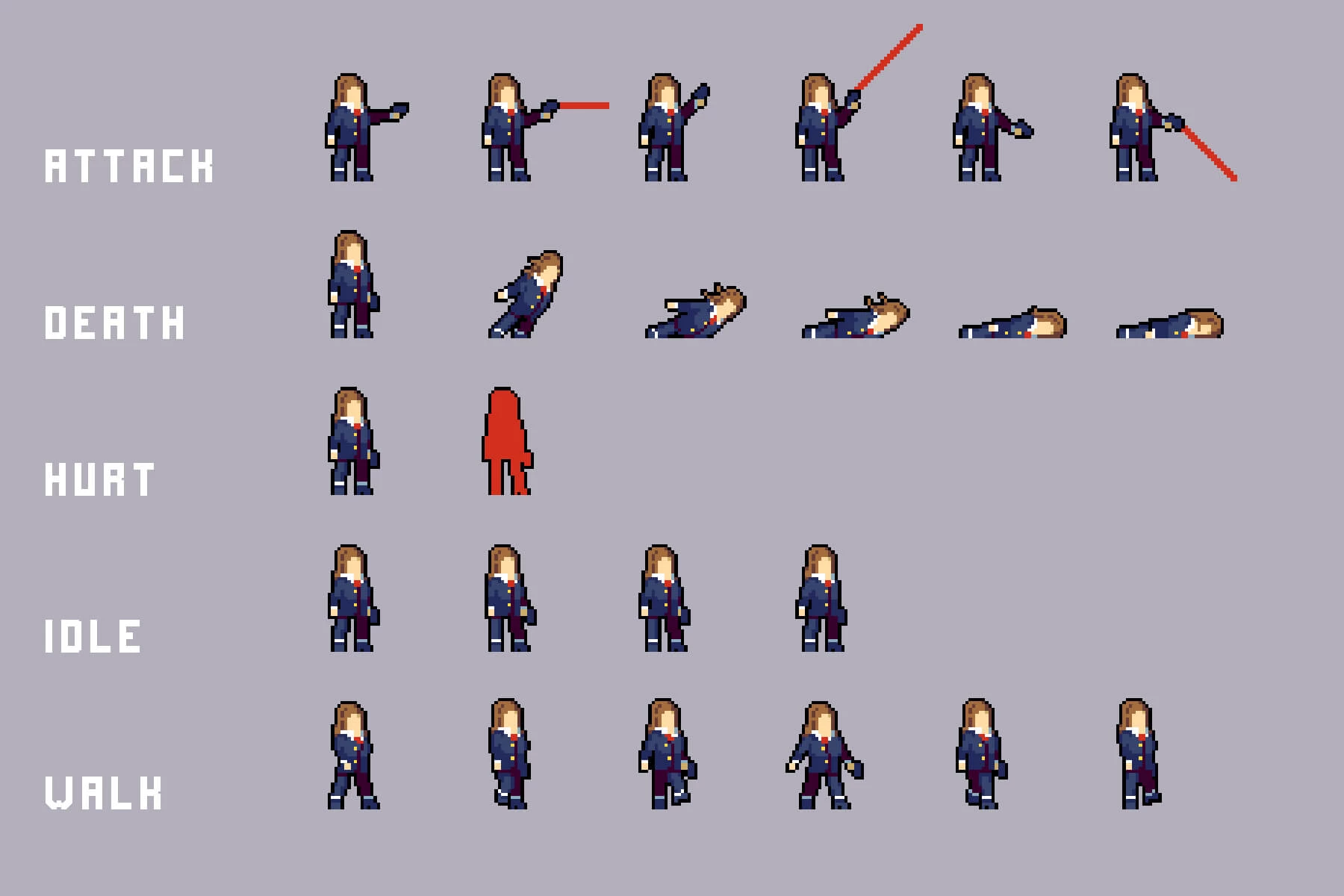Business Enemies Pixel Art