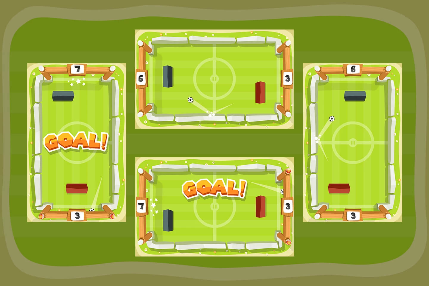 Pong Football 2D Game Kit