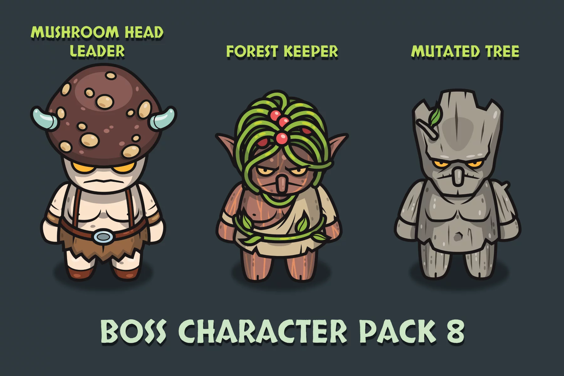 Fantasy Forest Top-Down Boss Character Pack