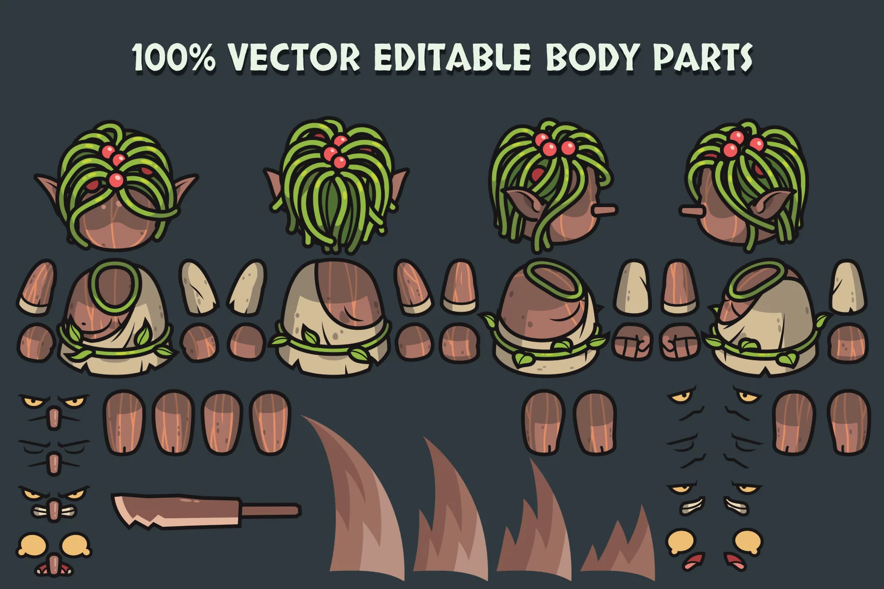 Fantasy Forest Top-Down Boss Character Pack