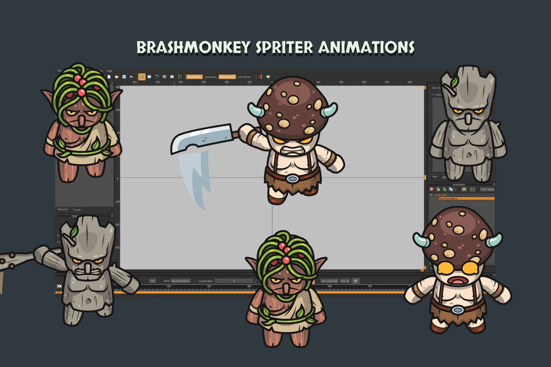 Fantasy Forest Top-Down Boss Character Pack