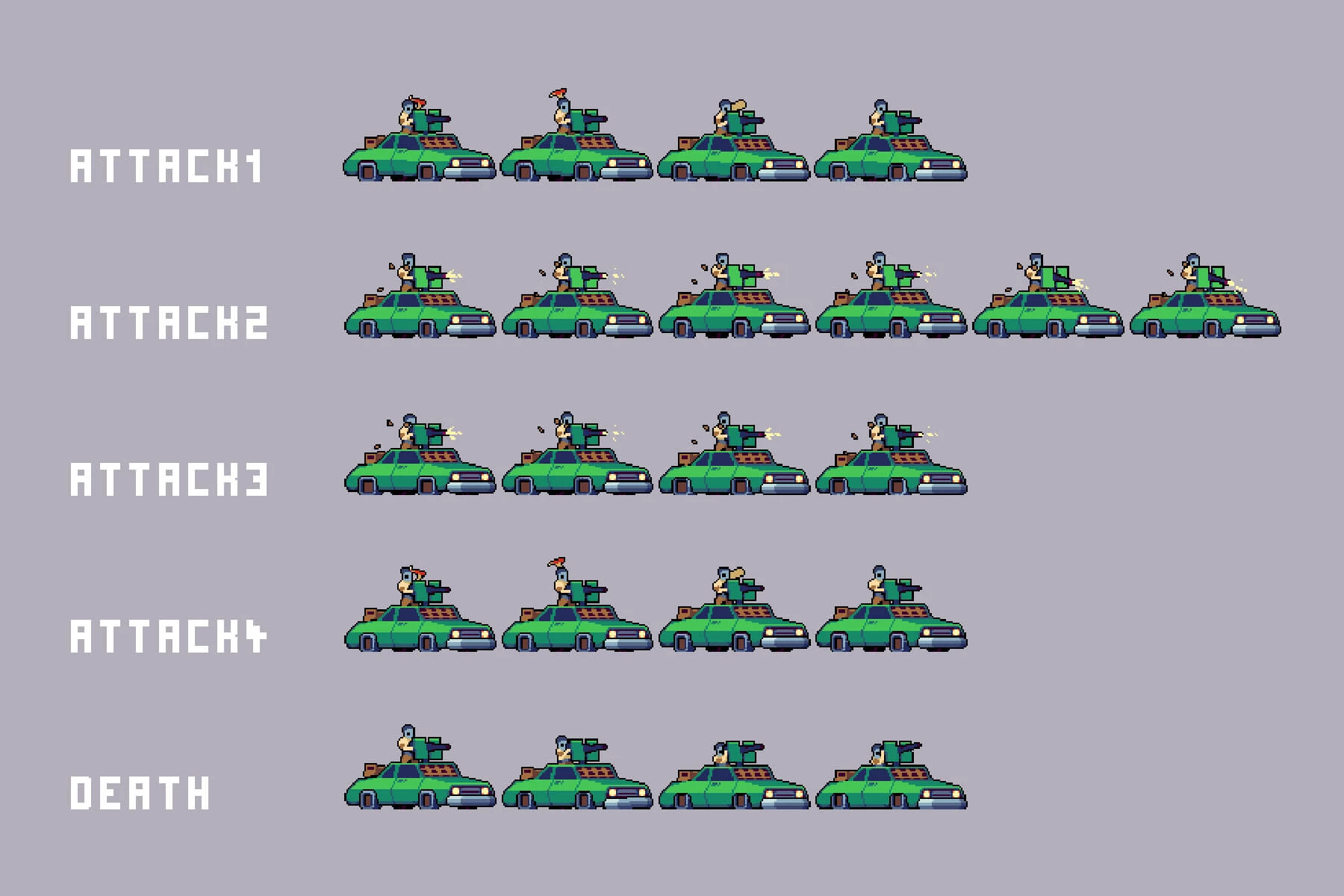 Residential Area Bosses Pixel Art