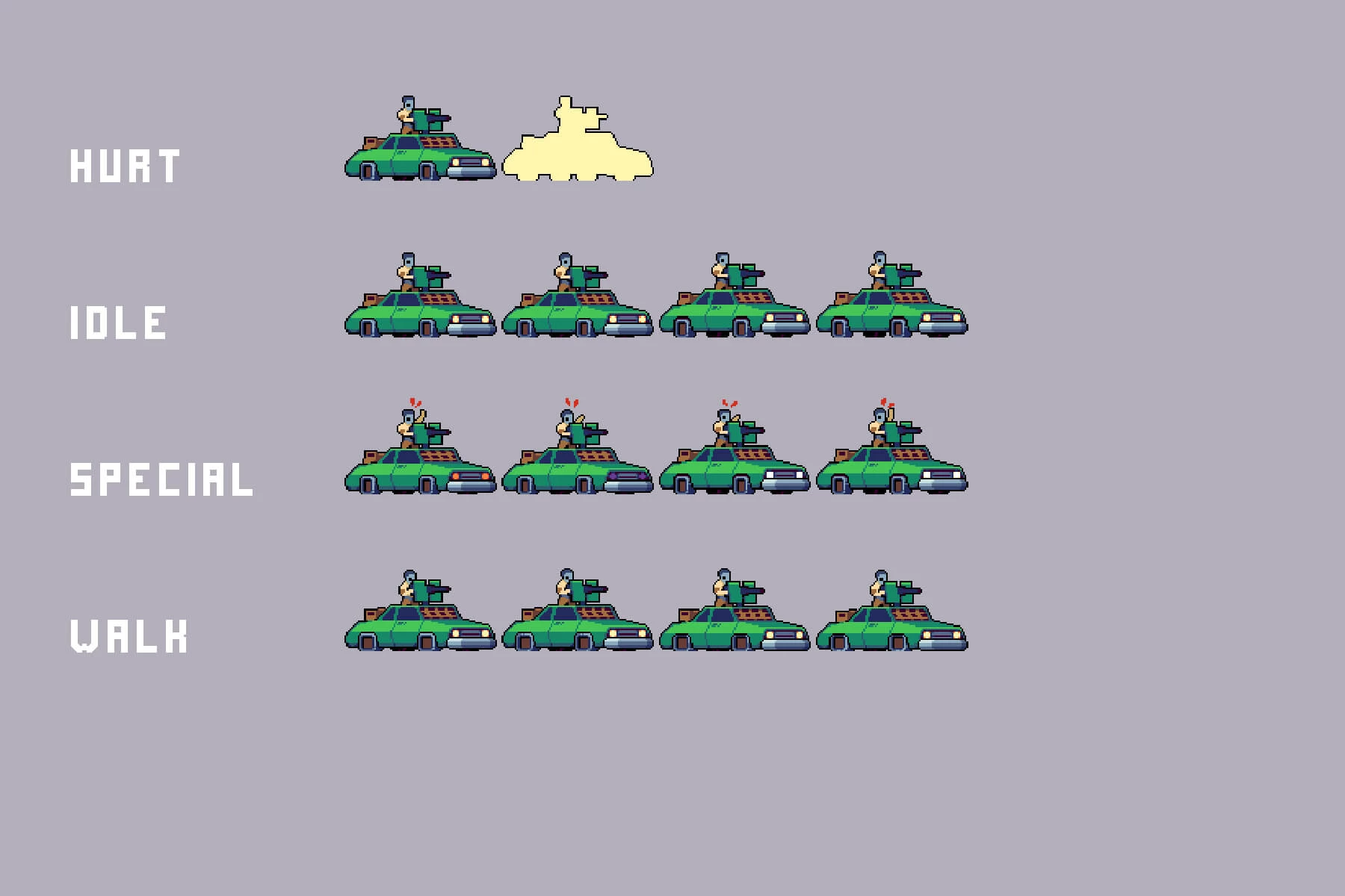 Residential Area Bosses Pixel Art