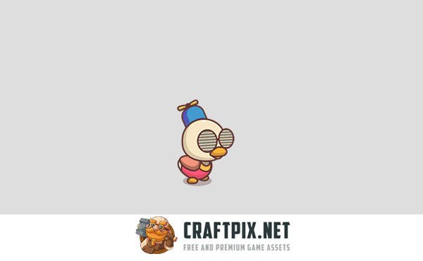 Cute Duckling Game Character Sprites