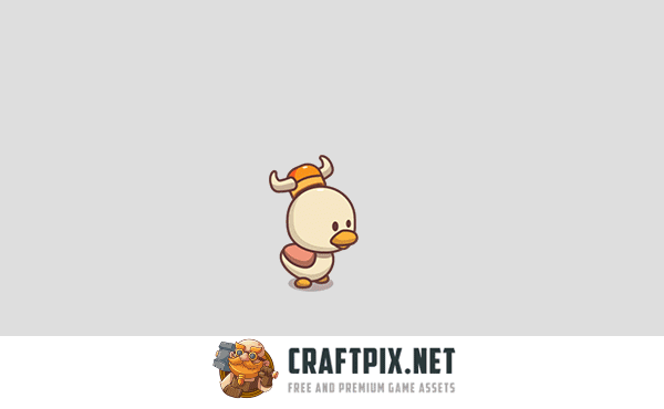 Cute Duckling Game Character Sprites