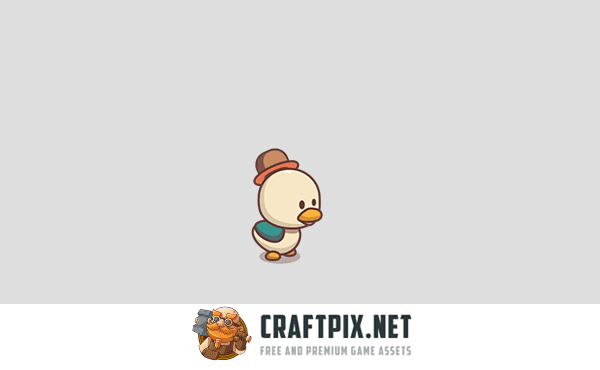 Cute Duckling Game Character Sprites