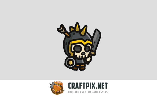Skull Tiny Style 2D Character Sprites