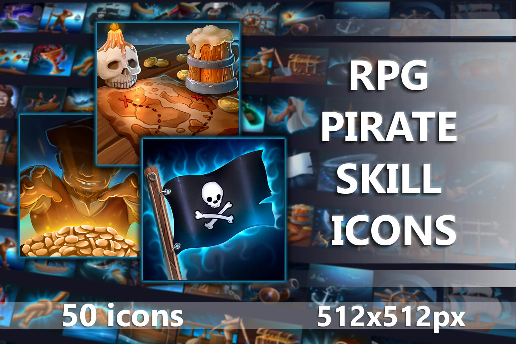 RPG Pirate Skill Icons
