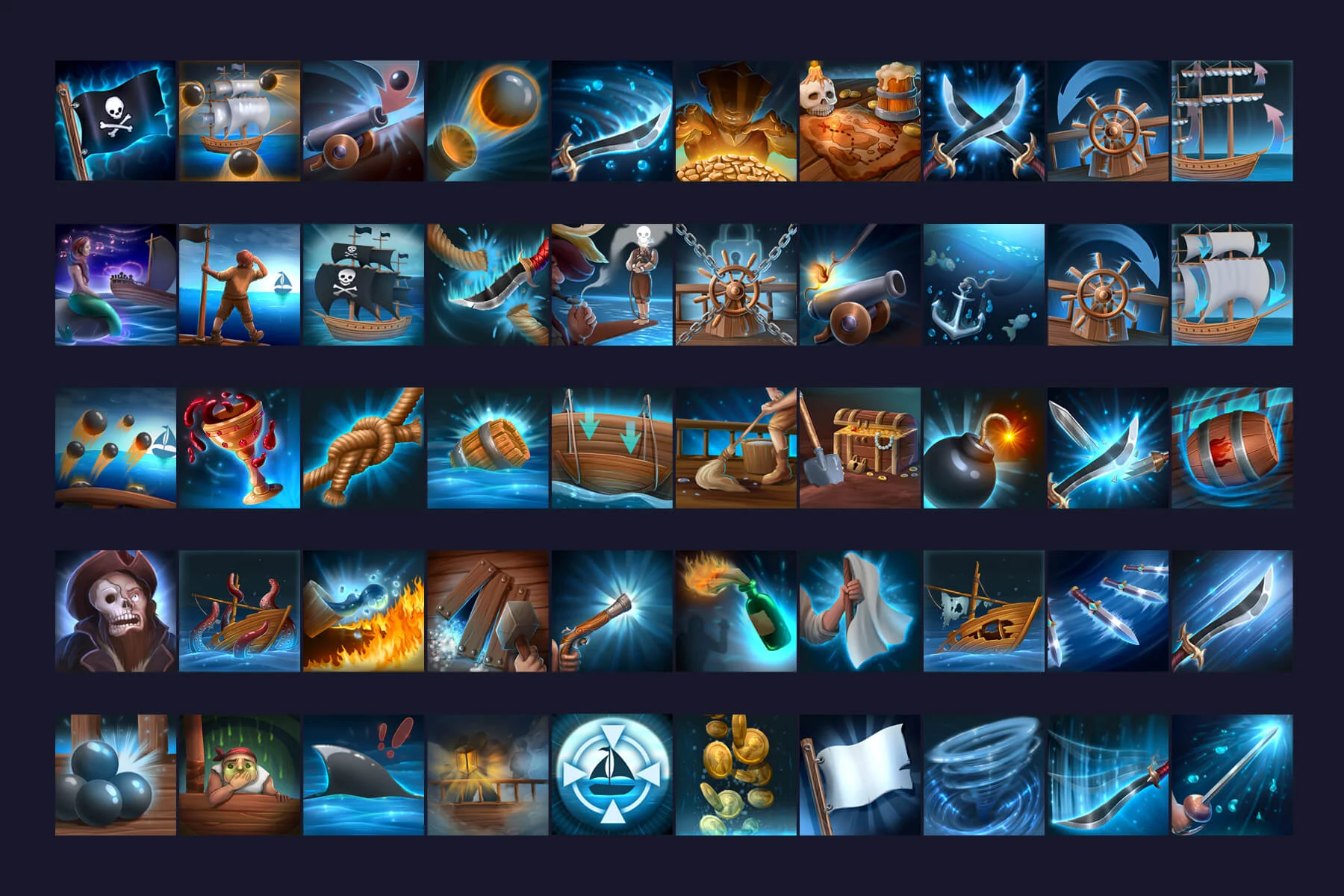 RPG Pirate Skill Icons