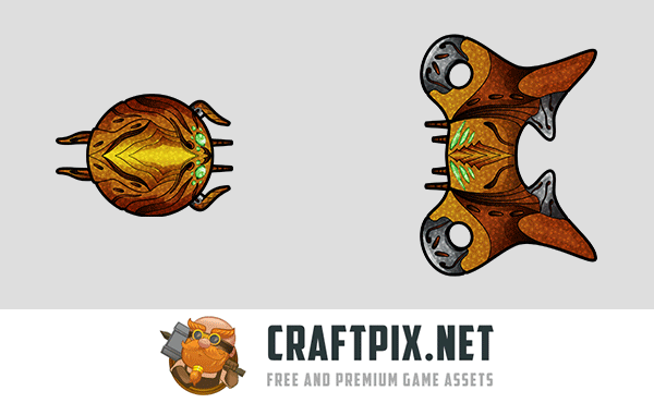 UFO Spaceship Game Sprites