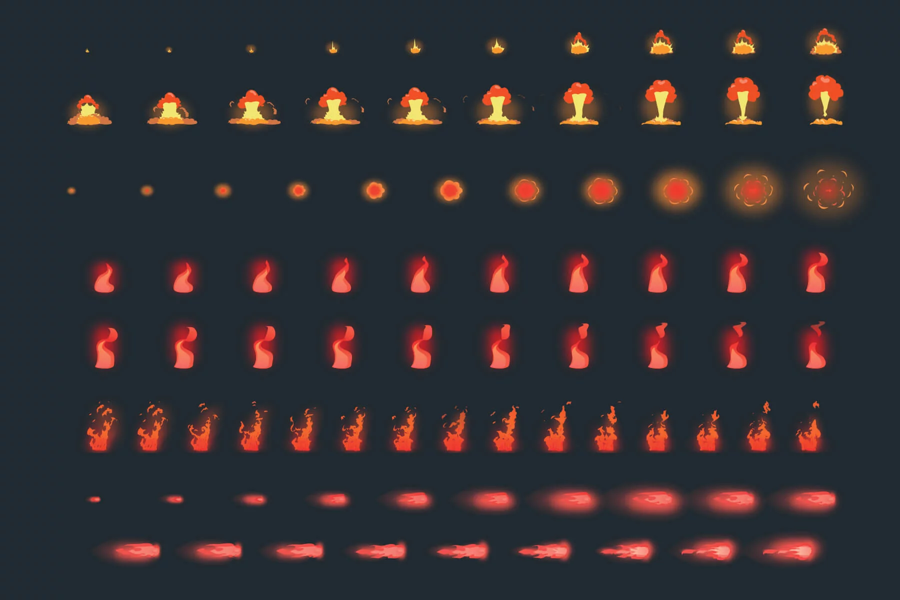 Flame Effects Sprite Pack