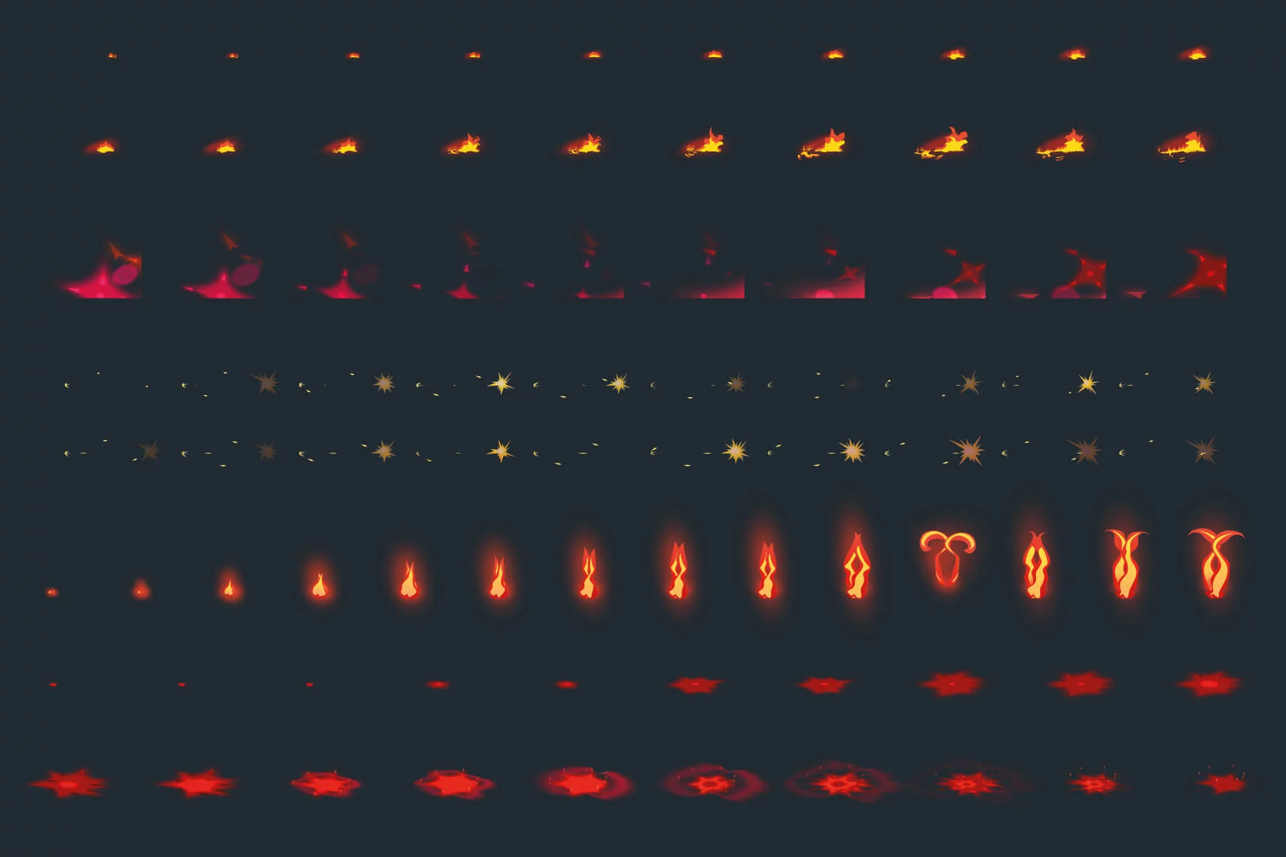 Flame Effects Sprite Pack