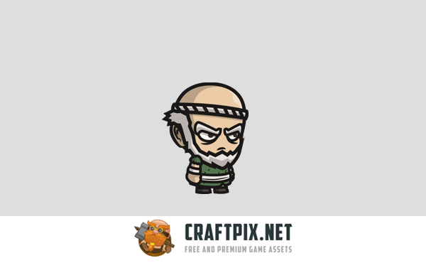 4 Chibi Character 2D Sprites