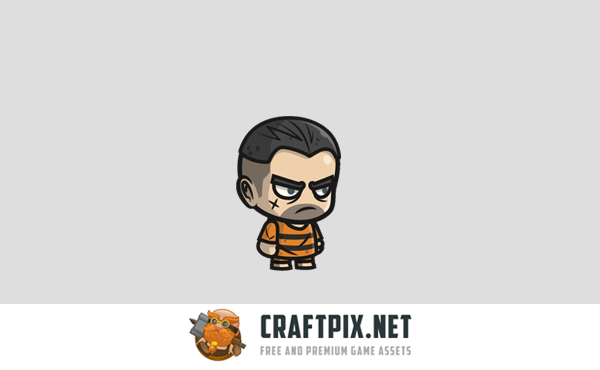 4 Chibi Character 2D Sprites