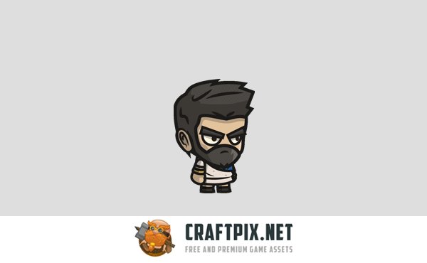 4 Chibi Character 2D Sprites