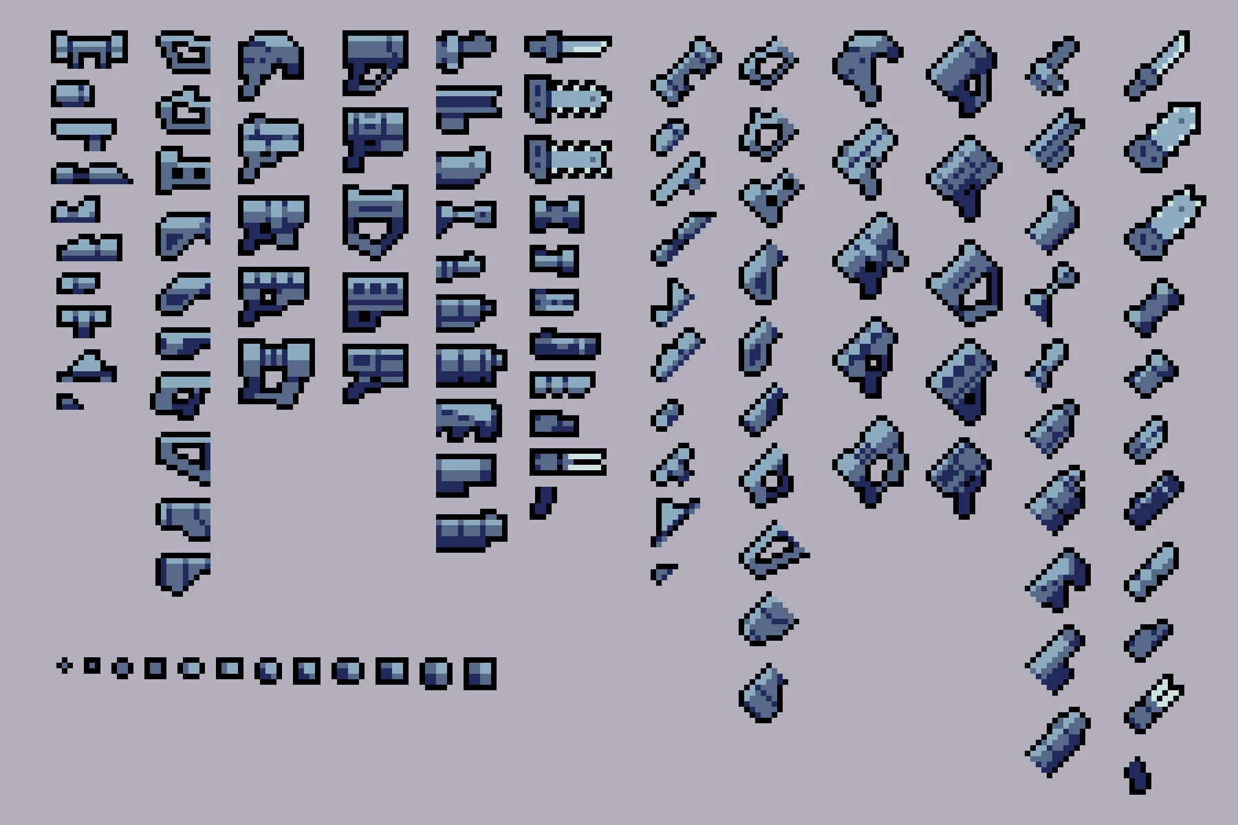Gun Constructor Pixel Art