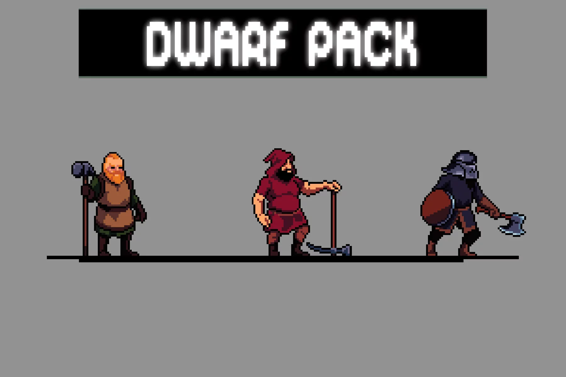 Dwarf 2D Pixel Art Sprite Pack
