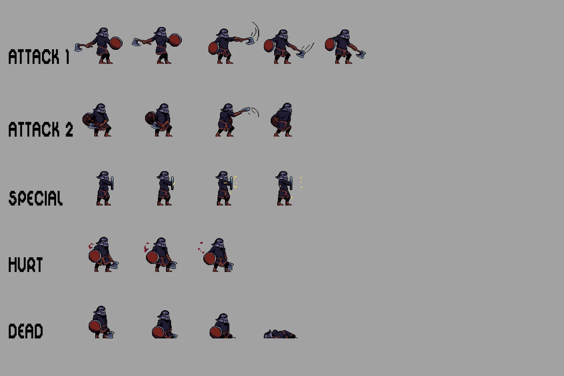 Dwarf 2D Pixel Art Sprite Pack