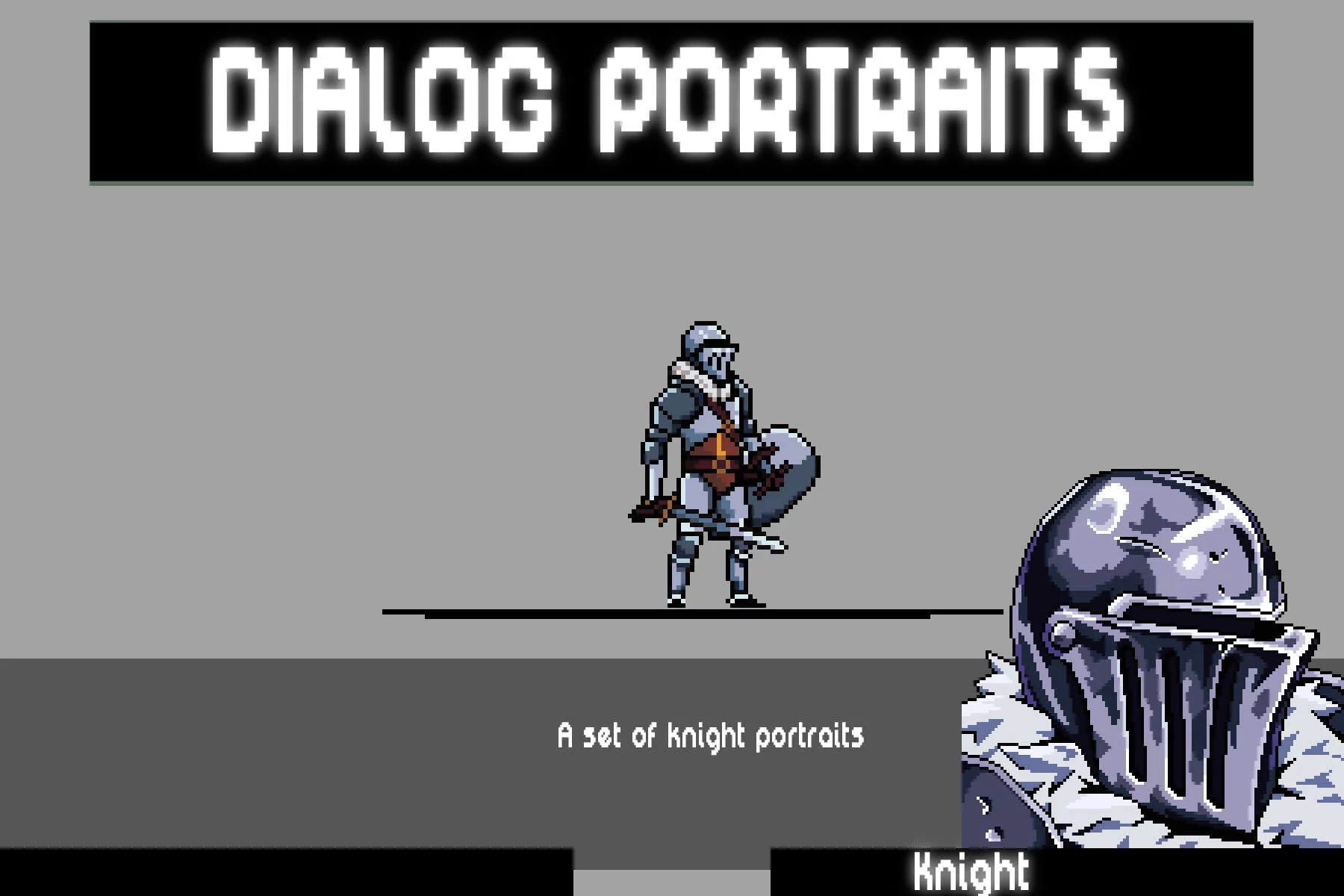 Knight Dialog Icon Pixel Art Pack