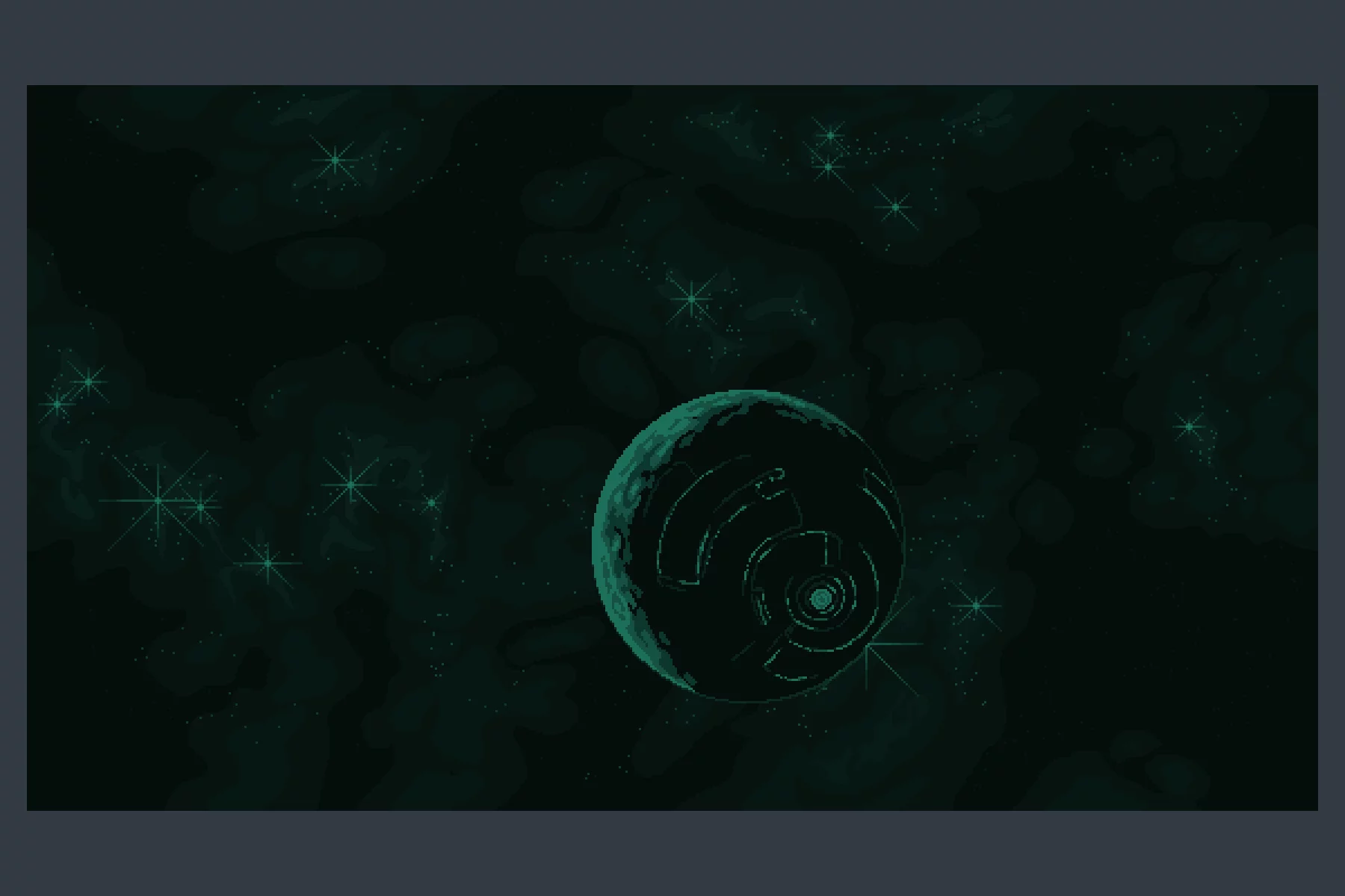 Minimalistic Space Pixel Backgrounds for Video Games