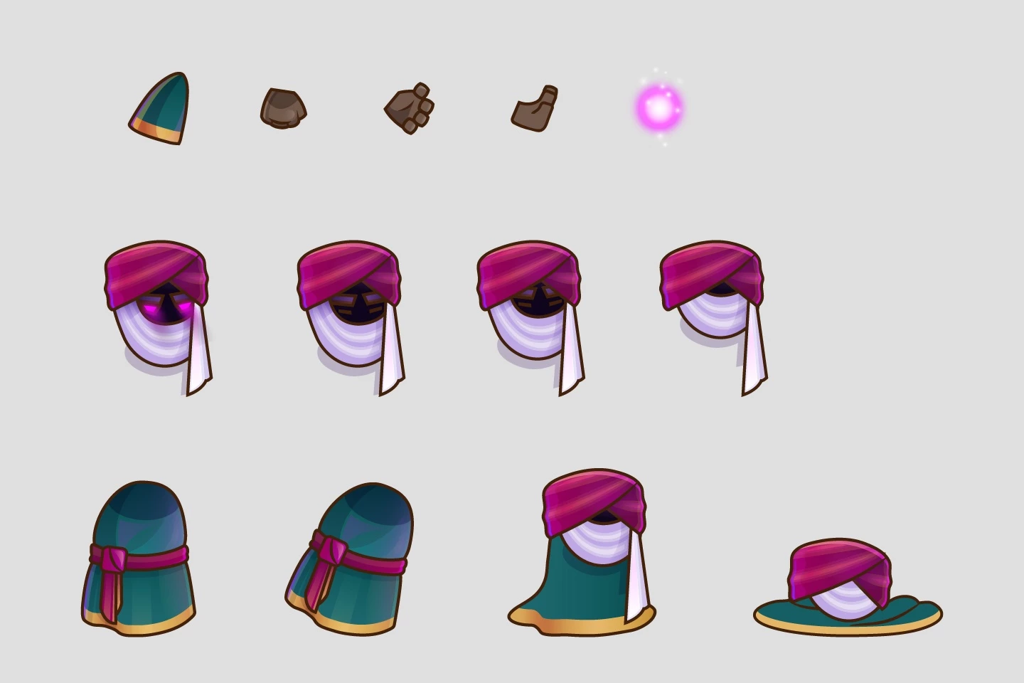 2D Game Support Hero Character Sprite