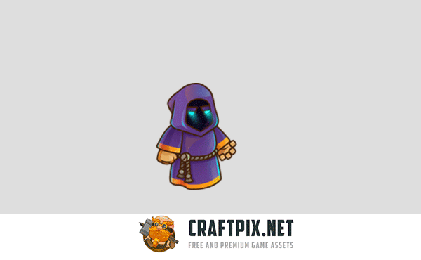 2D Game Support Hero Character Sprite